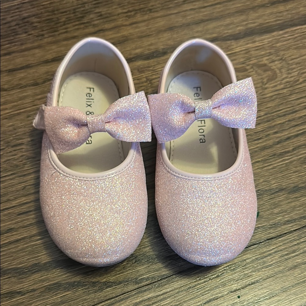 Pink Glitter Kids Shoes